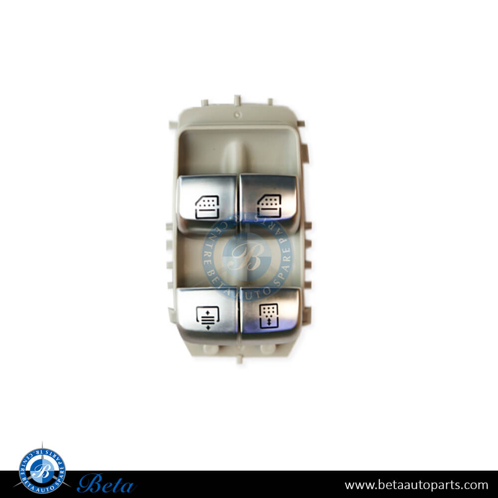 Rear Window Switch Beige for Mercedes S-Class/E-Class W222/W213 2017-Up models, Part Number 2229051505 Rear Window Switch Beige for Mercedes S-Class/E-Class W222/W213 2017-Up models, Part Number 2229051505